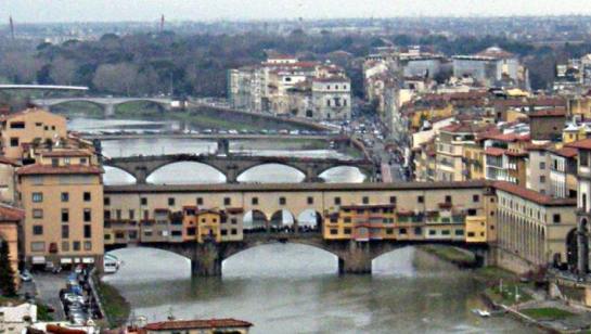 Ponte Vecchio, on the Arno. 