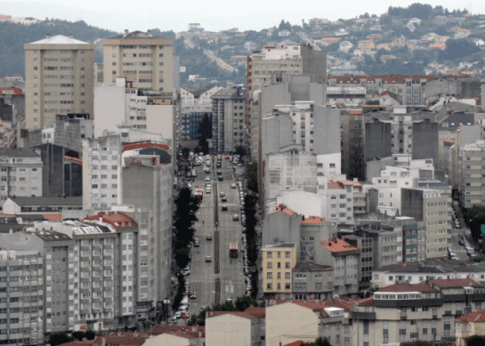 Zone C on the map, Ronda de Outeiro