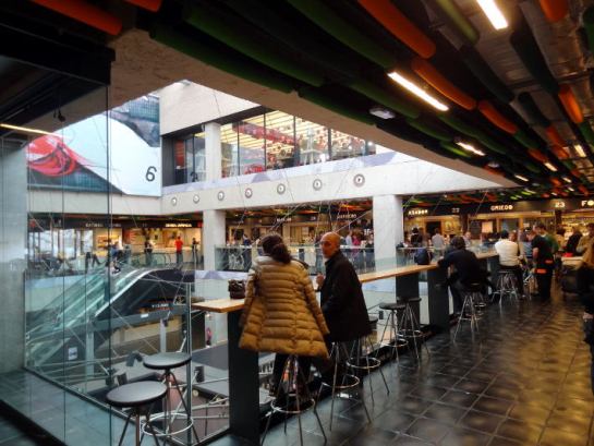 The restaurants level at San Antón