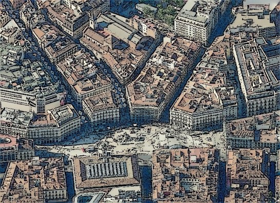 Puerta del Sol and its environs