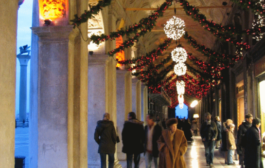 The arcades of Saint Mark's square