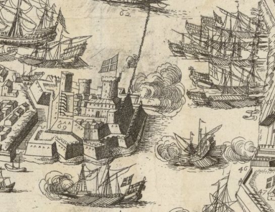 St Angel Castle in the 1645 engraving