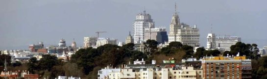 The Retiro, as seen from Cerro del Tío Pio (Madrid)