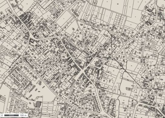Cadastral map south of Meaux (geoportail.fr)