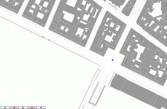 The grand finale: Joan of Arc (blue dot) marks the arrval to the jardin de Tuileries