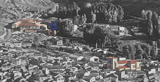 The monastery (left) and the church (right)