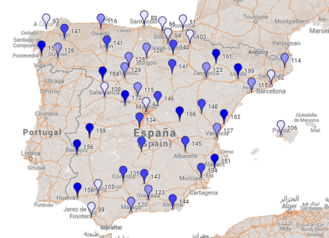 Surface (in sq m) 200k € can buy in january 2014, according to idealista.com