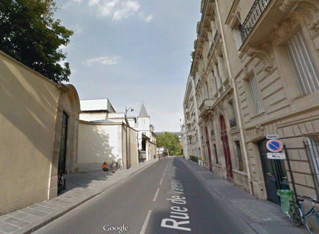 Rue de Varenne, Paris, google street view