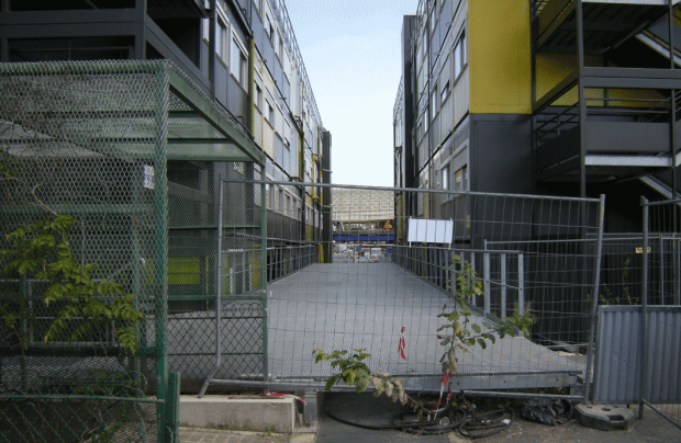 The Canopy as seen through the sitework offices