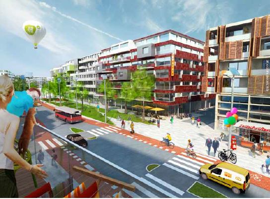 The anular avenue may seem at first sight the Vienna Ringstrasse; but in fact it seems quite a departure (more in next posts)