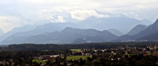 The Alps as seen looking south from Mönschberg