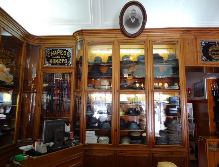 An old hat shop in Rossio Square, Lisbon. Sometimes keeping what you have is the best bet...