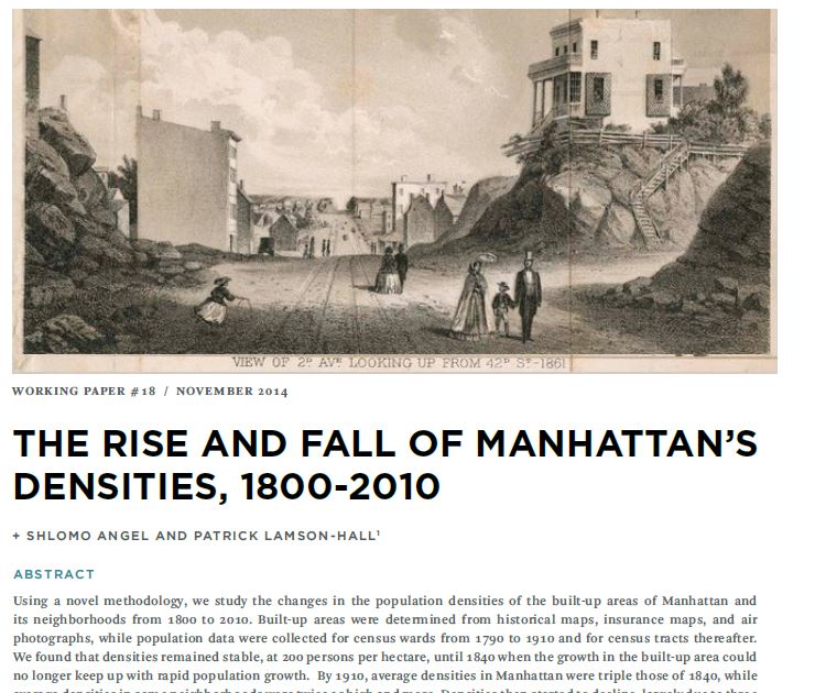biblio 113- Manhattan densities