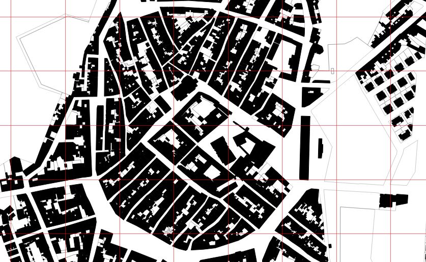 Central Olivenza. Reference grid: 100 m
