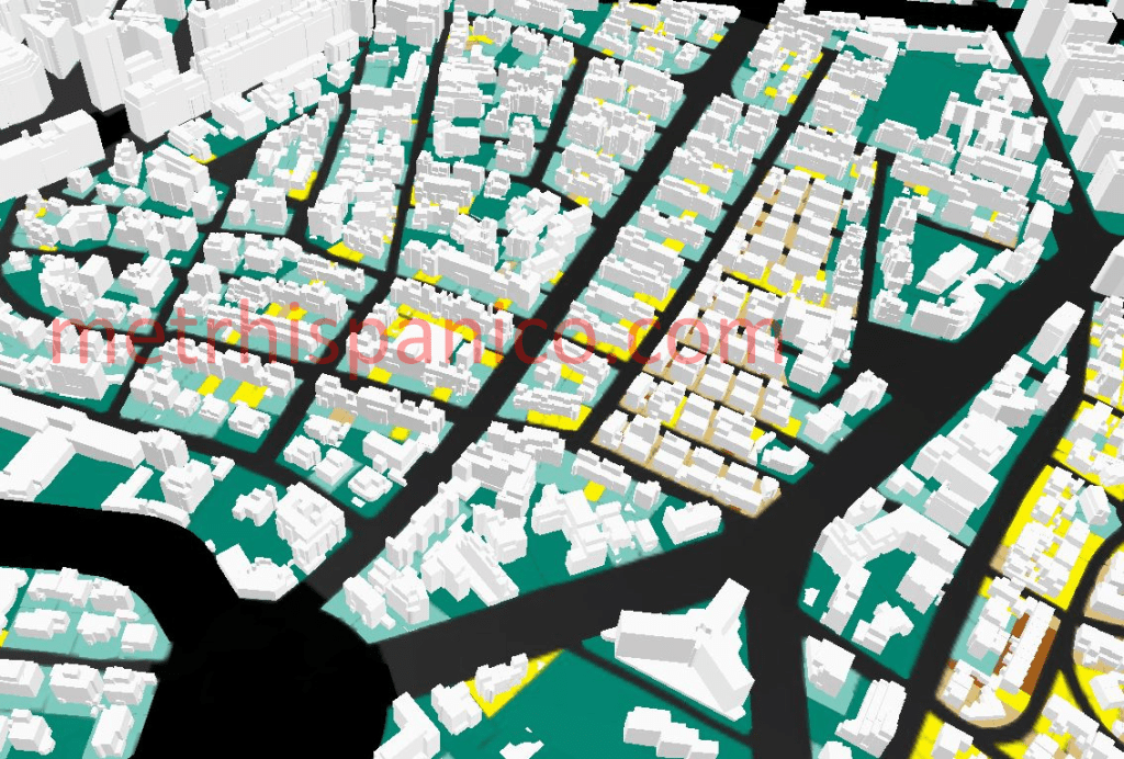 El Viso as seen from the south, according to cadastral data